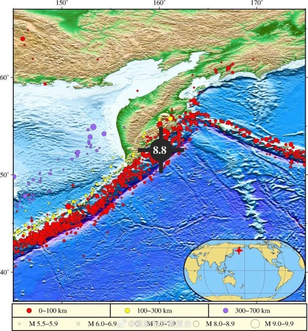 嘉正网 确认8.8级地震！引发海啸将对上海、舟山等地沿岸造成灾害性影响