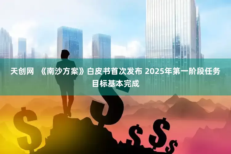 天创网  《南沙方案》白皮书首次发布 2025年第一阶段任务目标基本完成
